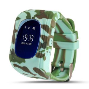 Camo Groen kids watch SOS LED v2